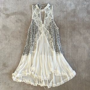 FREE PEOPLE lace tunic dress NEW